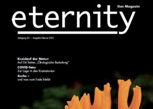 Das Eternity Magazin mit unserem Aschebeutel
