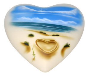 Herz im Sand