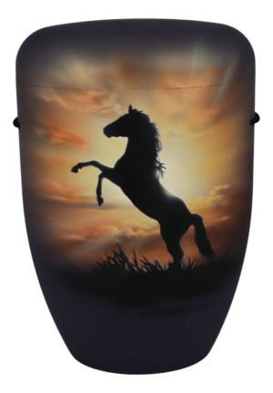 Steigendes Pferd