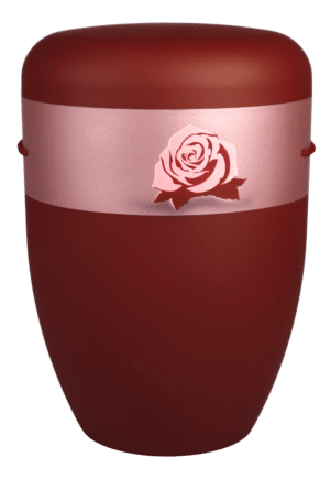 Banderole, Samtband mit Rose