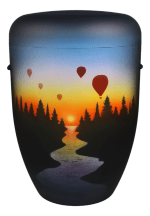 Heißluftballons am Horizont