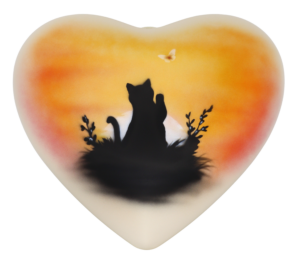 Katze im Sonnenuntergang